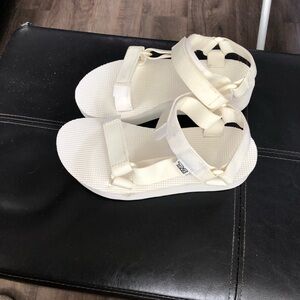 Teva Cream Sport Sandals with Adjustable Straps